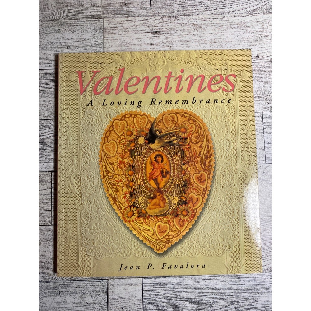 Valentines Loving Remembrance Jean Favalora 1995 Vtg Greeting Card History Book